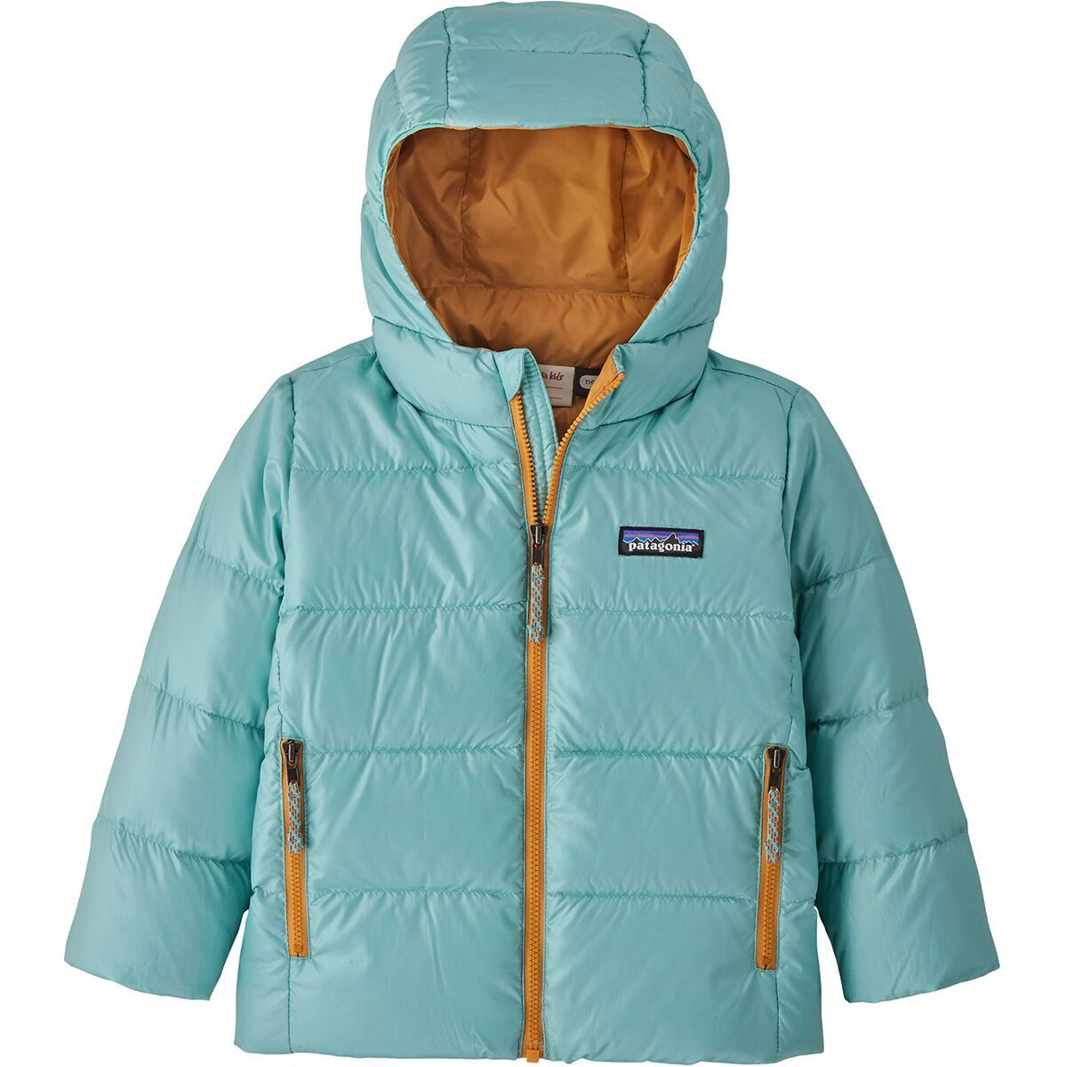 Patagonia Hi-Loft Down Sweater Hoodie - Infants' Skiff Blue, 12M