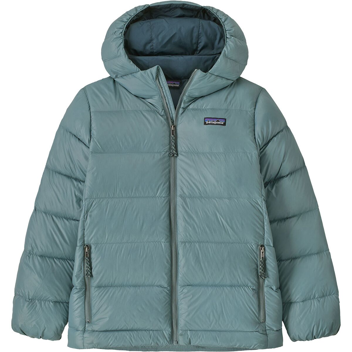 Image of Patagonia Hi-Loft Down Sweater Hoodie - Kids' Blue Sage, S