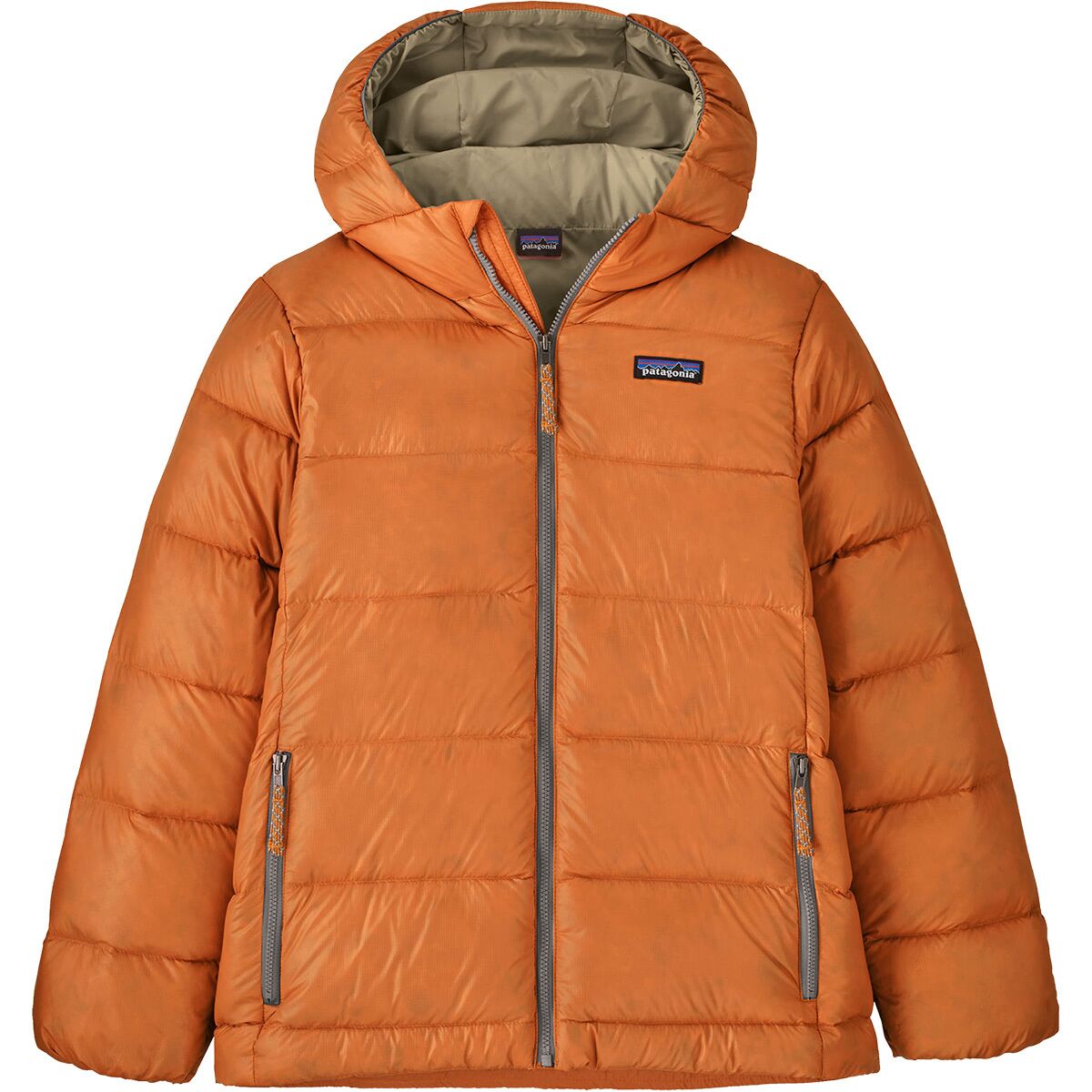 Image of Patagonia Hi-Loft Down Sweater Hoodie - Kids' Marigold, L