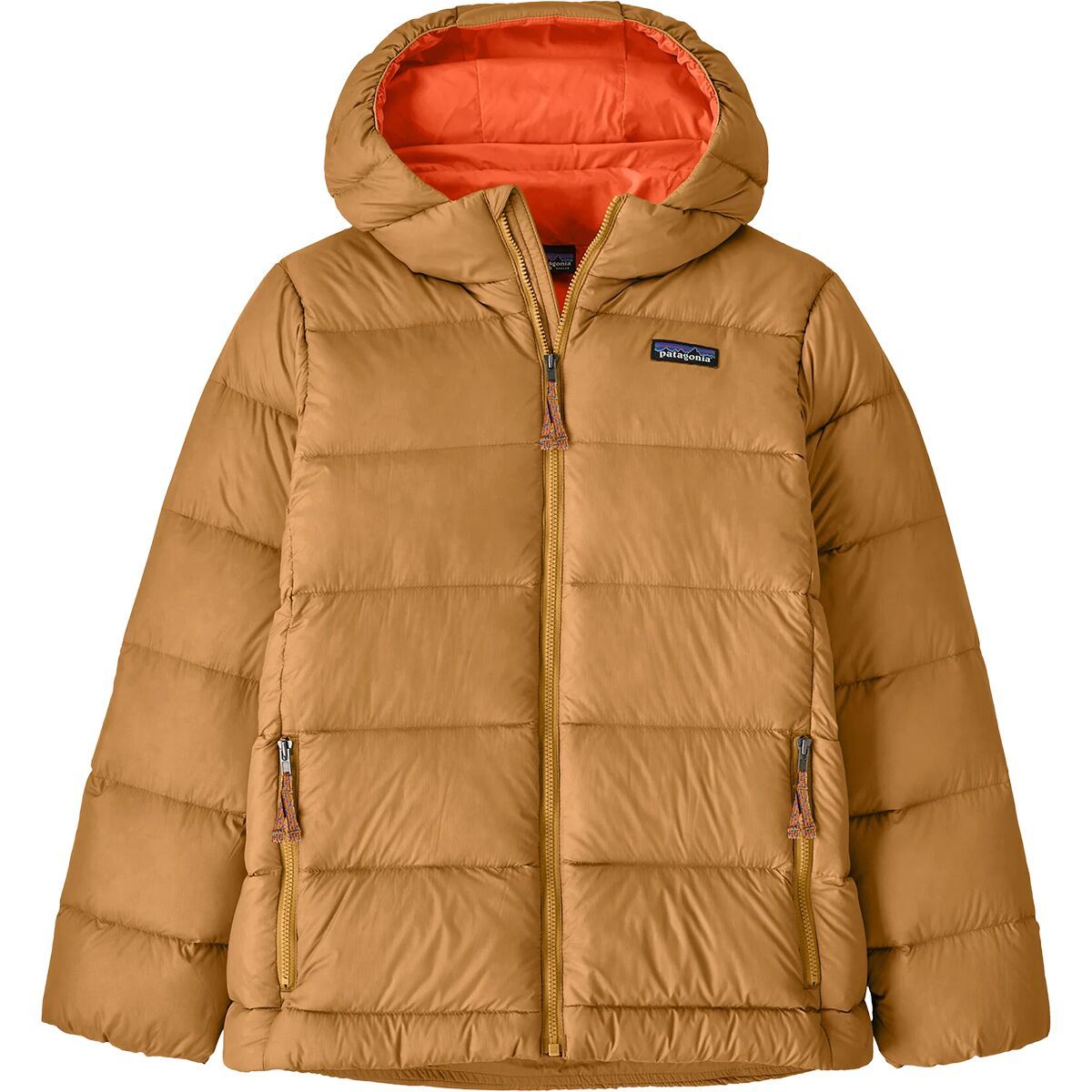 Image of Patagonia Hi-Loft Down Sweater Hoodie - Kids' Talon Gold, M