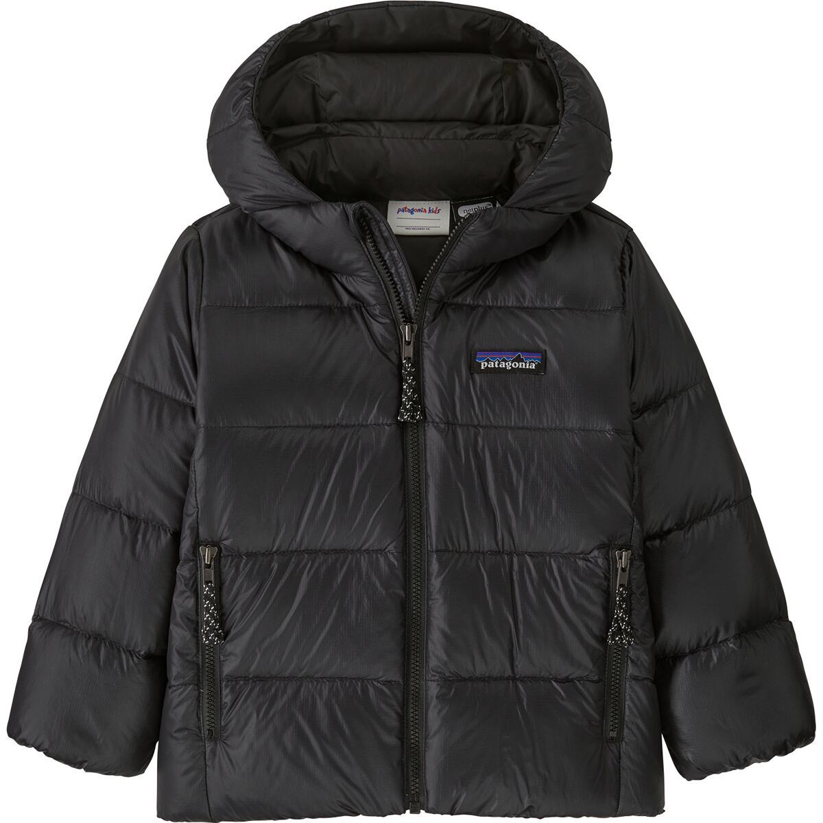 Image of Patagonia Hi-Loft Down Sweater Hoodie - Toddlers' Black, 4T