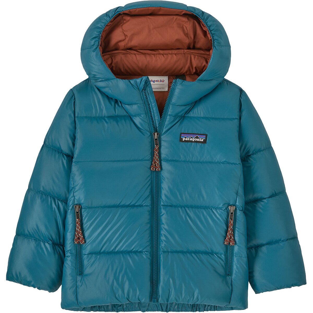 Image of Patagonia Hi-Loft Down Sweater Hoodie - Toddlers' Glacial Blue, 3T