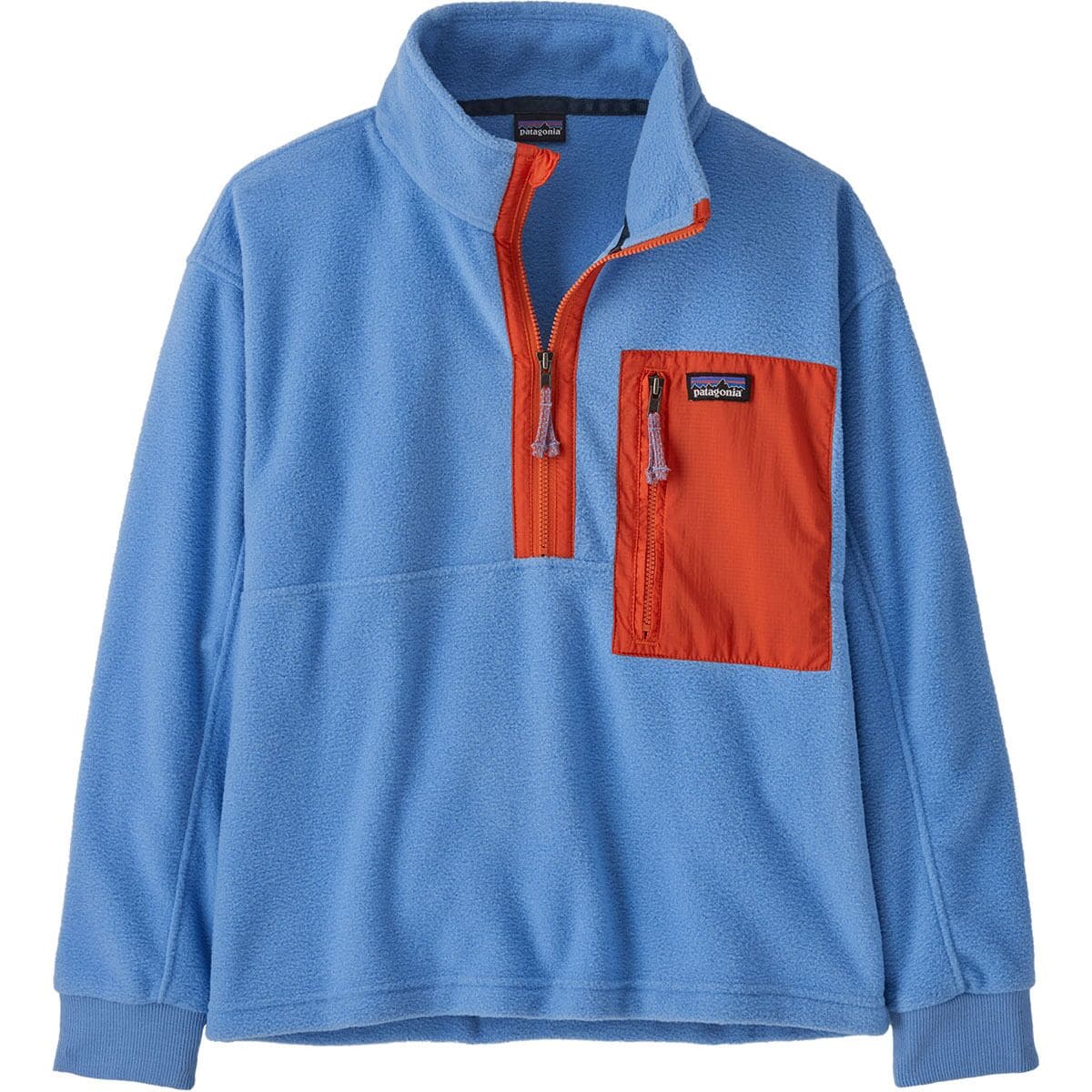 Image of Patagonia Microdini 1/2-Zip Pullover - Kids' Abundant Blue, L