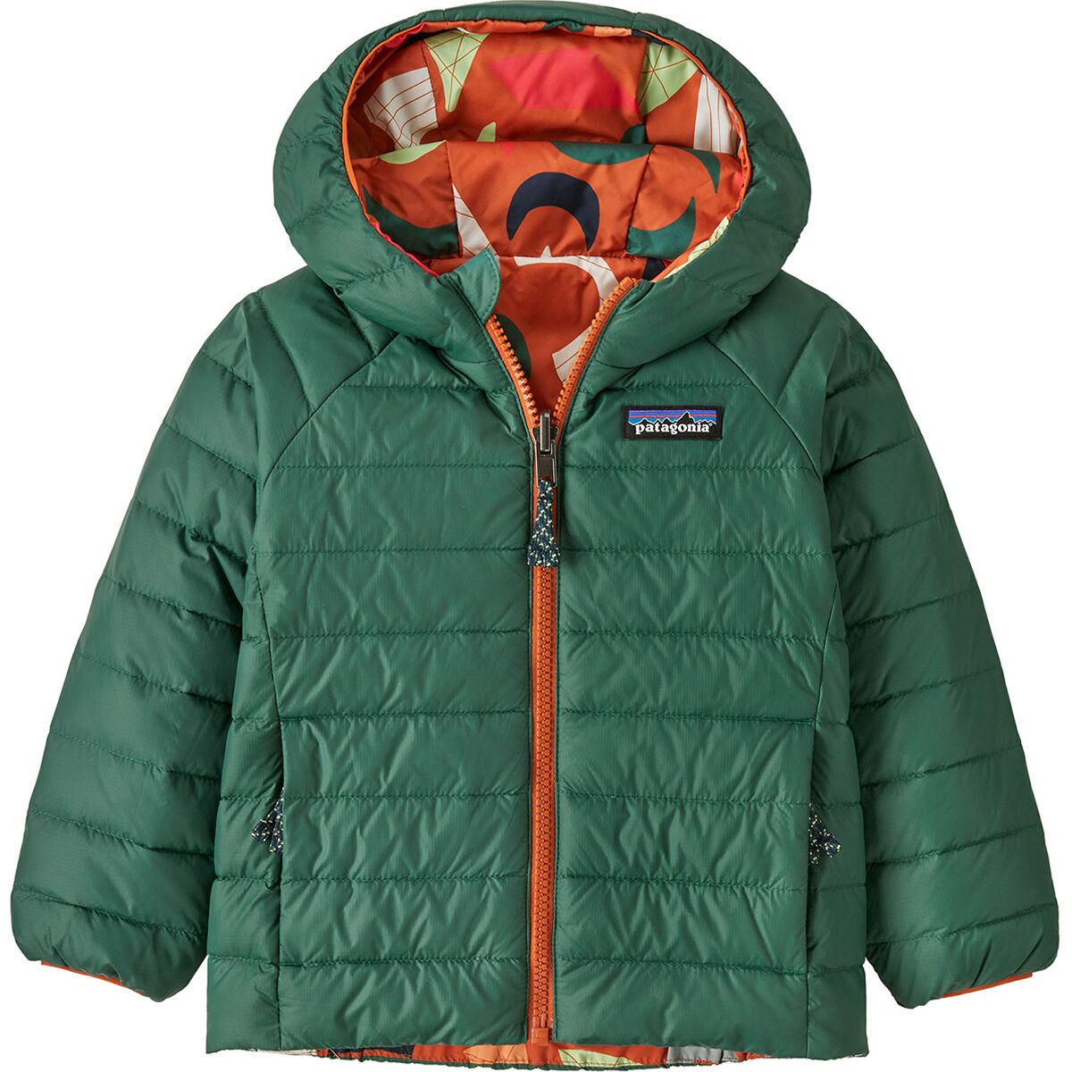 Patagonia Patagonia Reversible Down Sweater Hoodie - Toddlers' Mirage: Redtail Rust, 2T