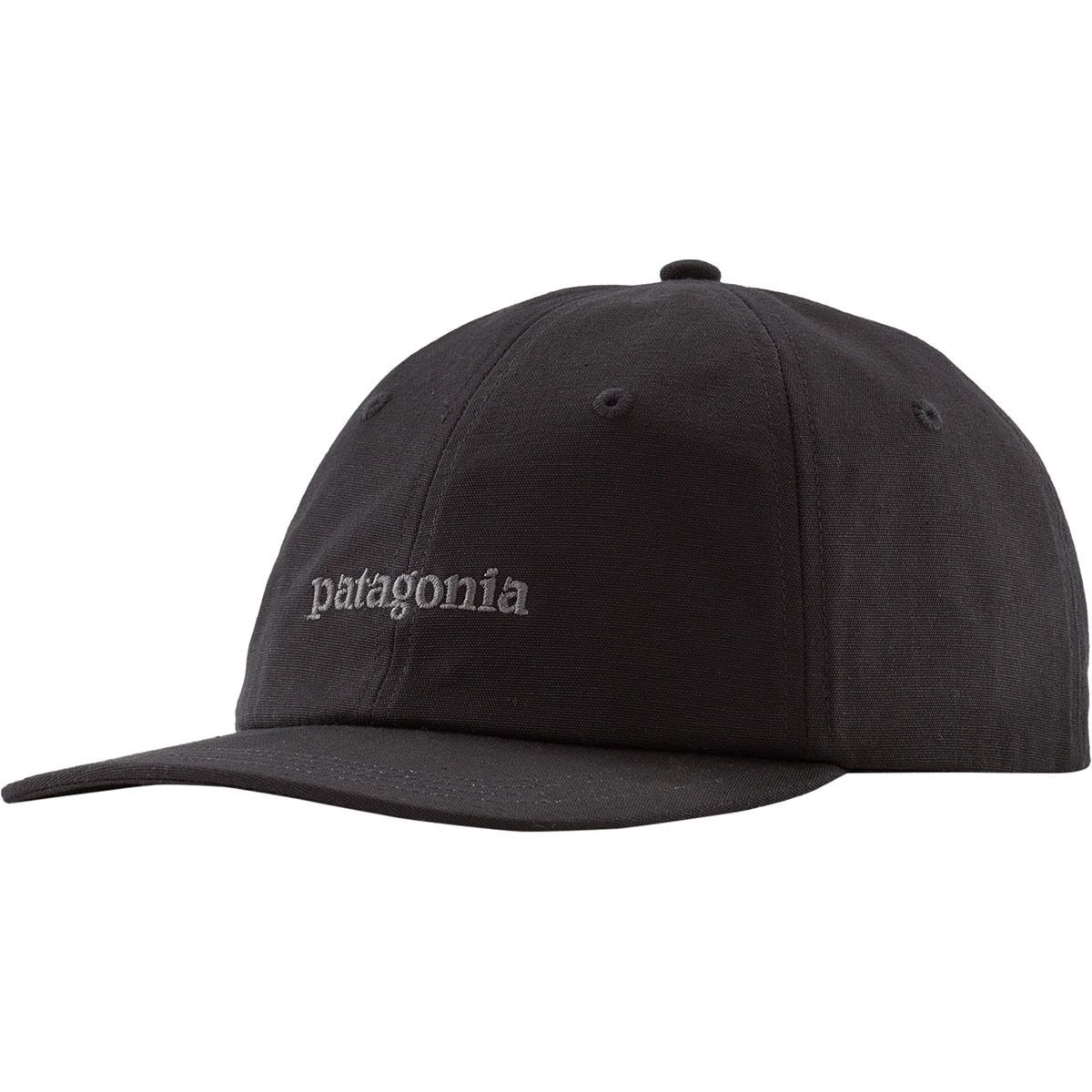 Image of Patagonia Fitz Roy Icon Trad Cap Text Logo: Ink Black, One Size