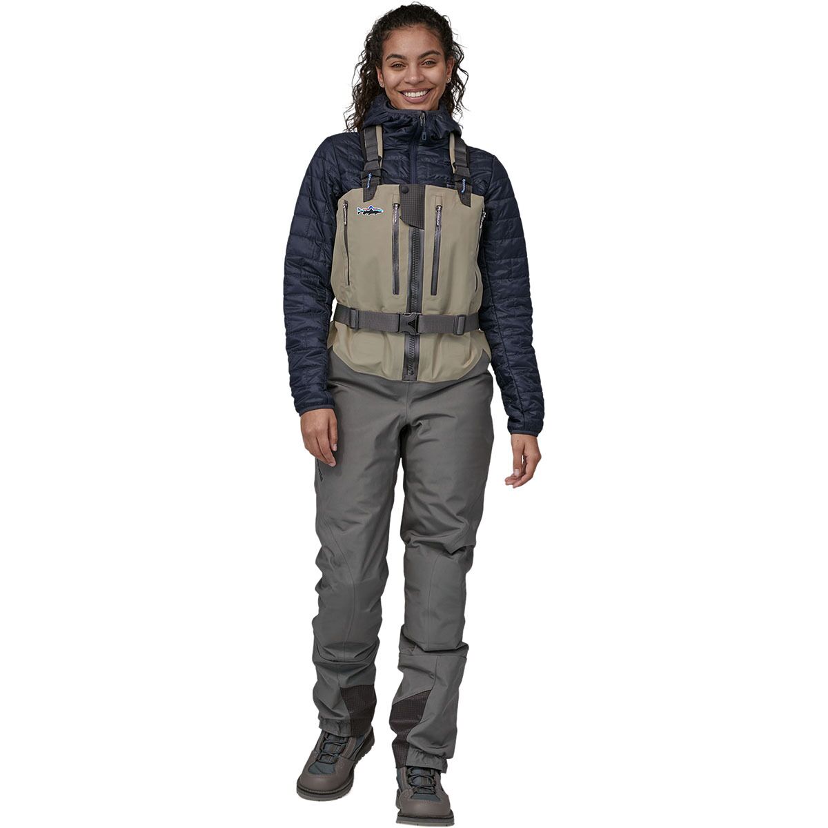 Image of Patagonia Swiftcurrent Expedition Zip-front Waders - Women's River Rock Green, S/Reg-S