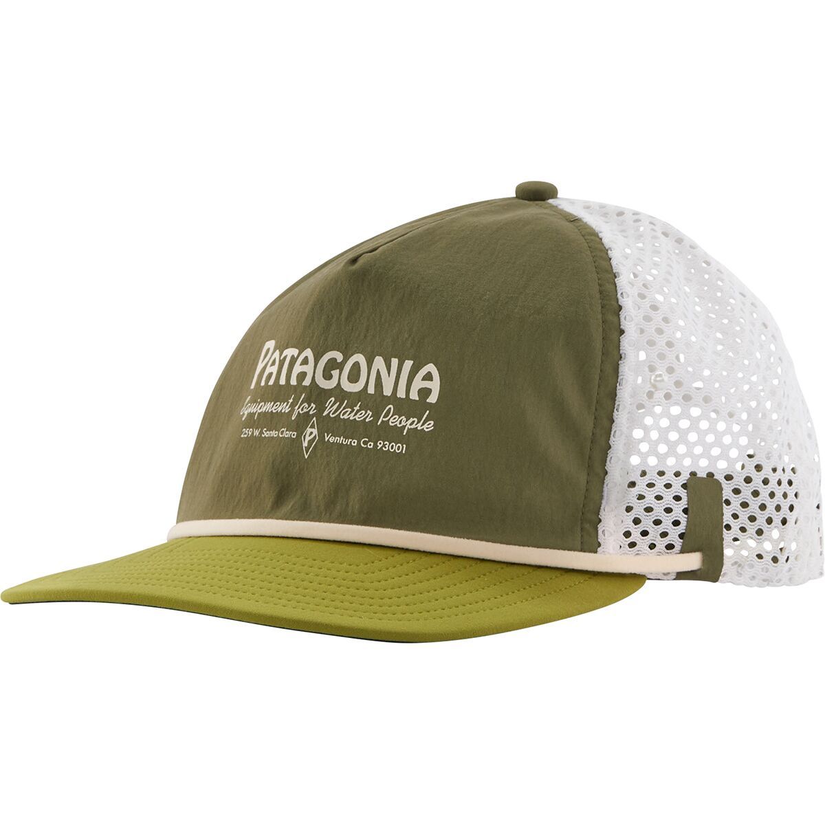 Patagonia Merganzer Hat Water People Banner: Tent Green, One Size