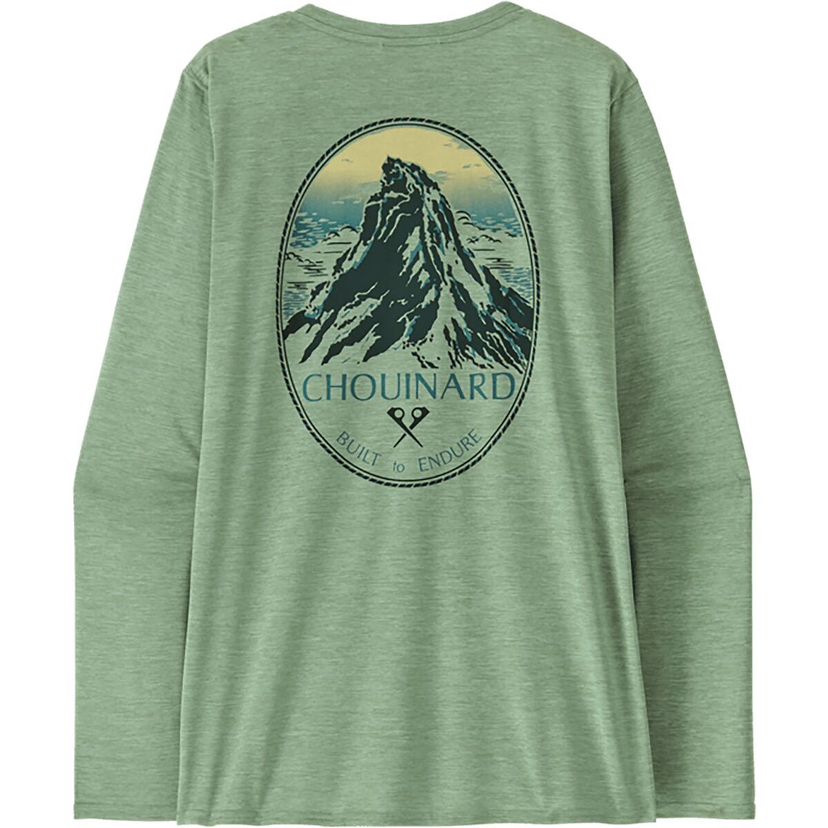 Patagonia Cap Cool Daily Graphic Long-Sleeve Shirt - Lands - Women's Chouinard Crest: Ellwood Green X-Dye, XL
