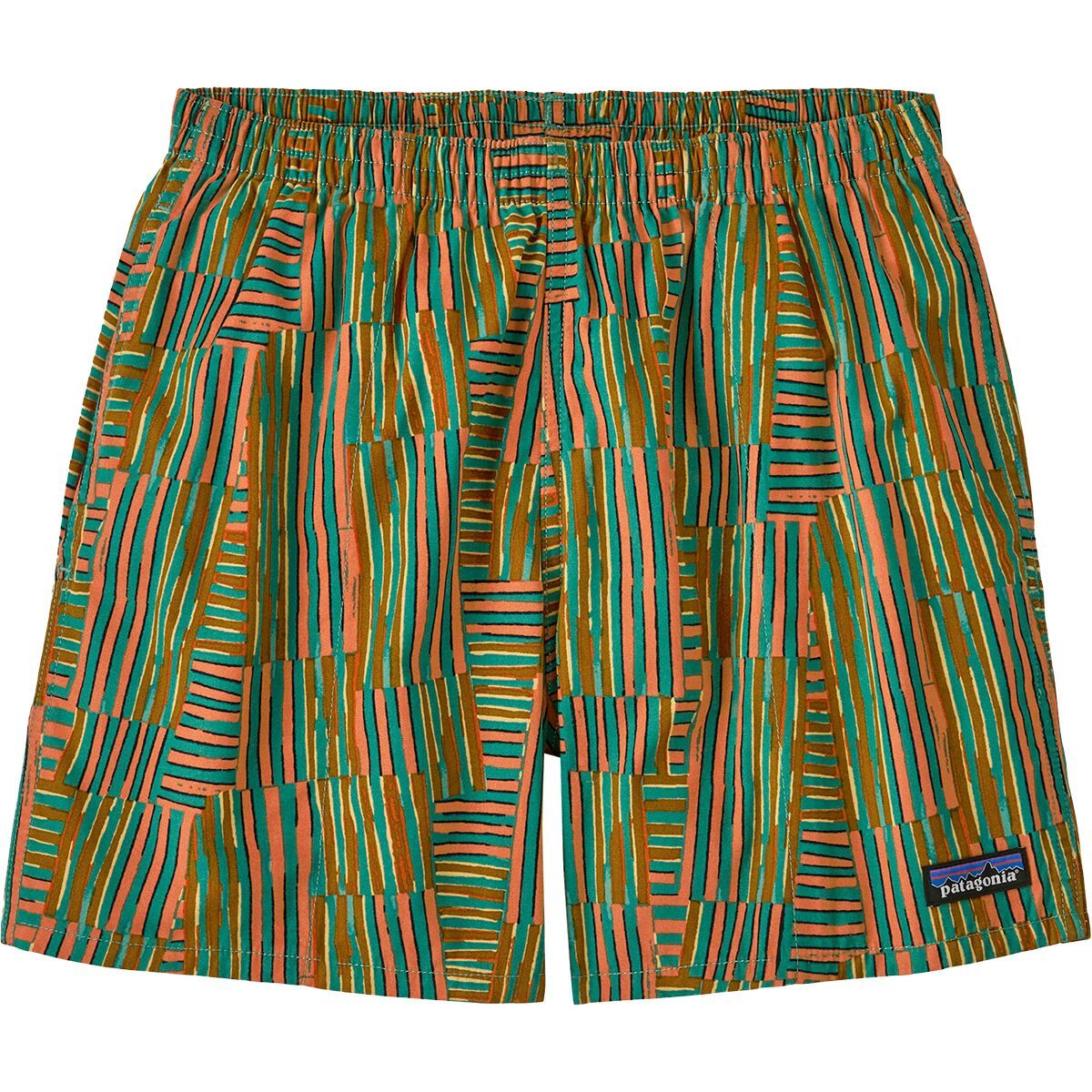 Image of Patagonia Funhoggers Shorts - Women's Quilty Fitz: Heartleaf Green, XS