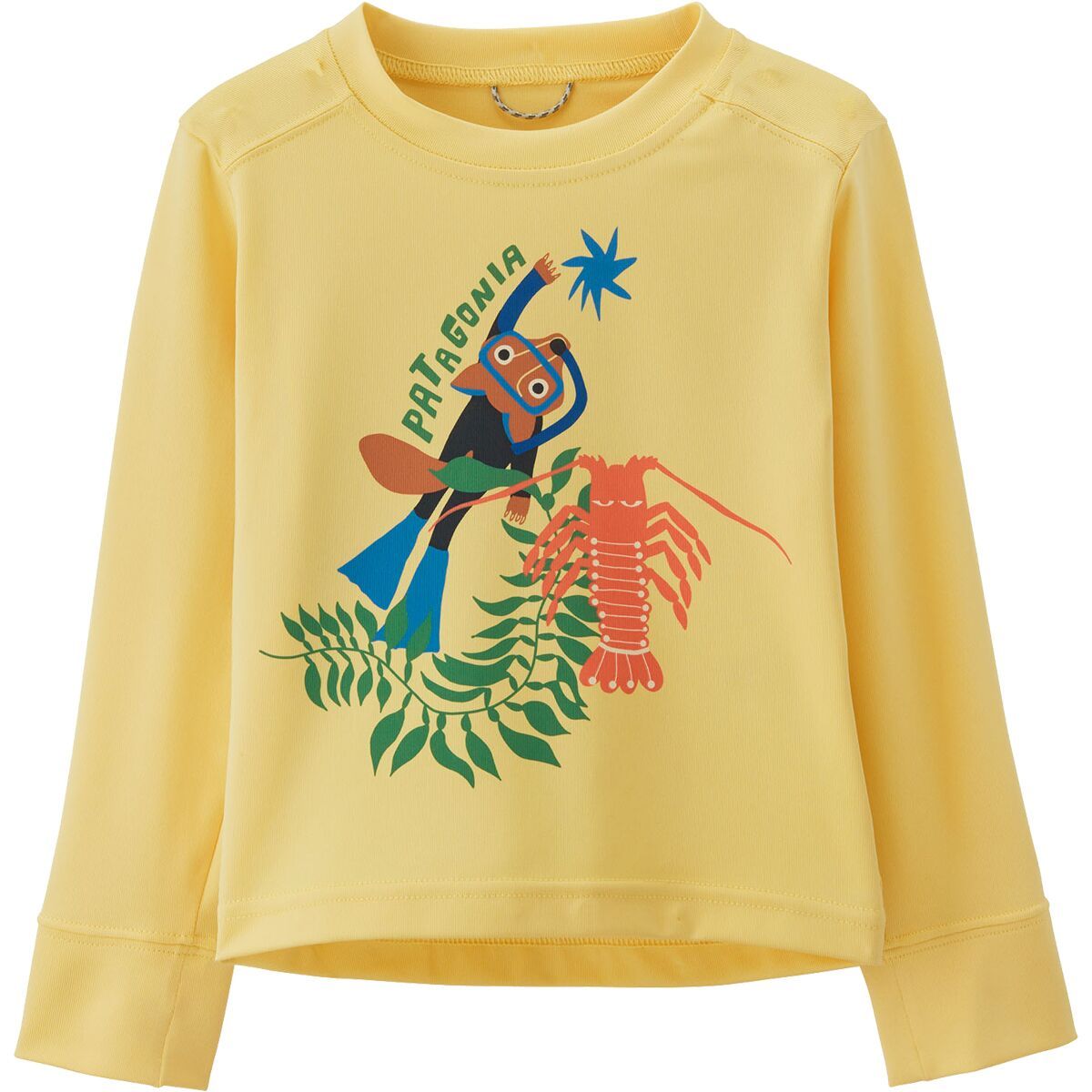 Patagonia Capilene Silkweight Long-Sleeve Crew - Infants' Foxplorer/Milled Yellow, 2T