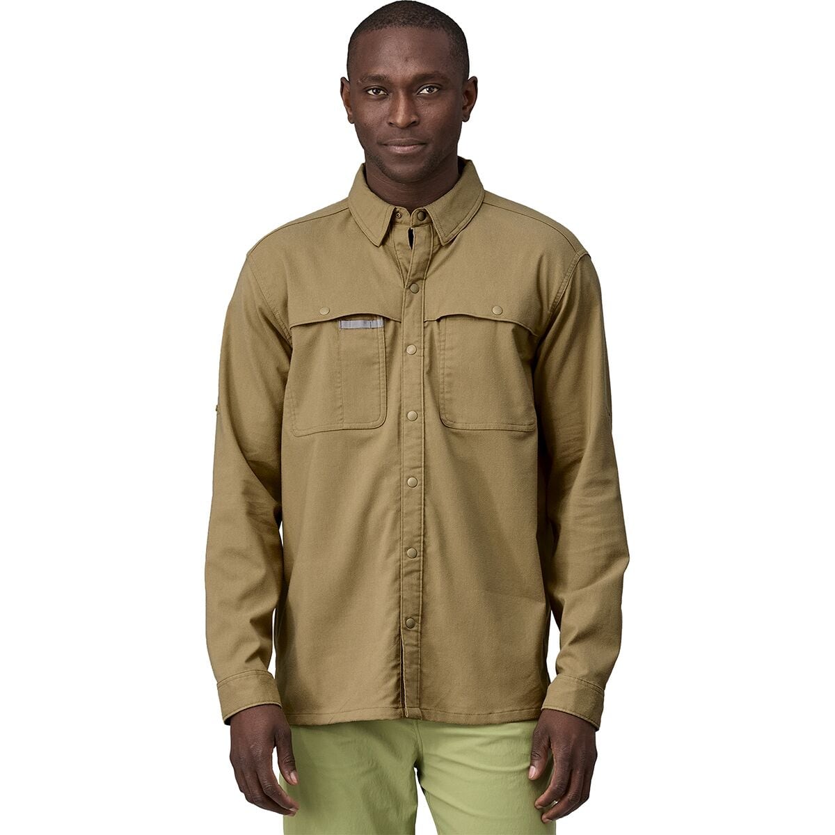 Image of Patagonia Early Rise Stretch Long-Sleeve Shirt - Men's Classic Tan, L