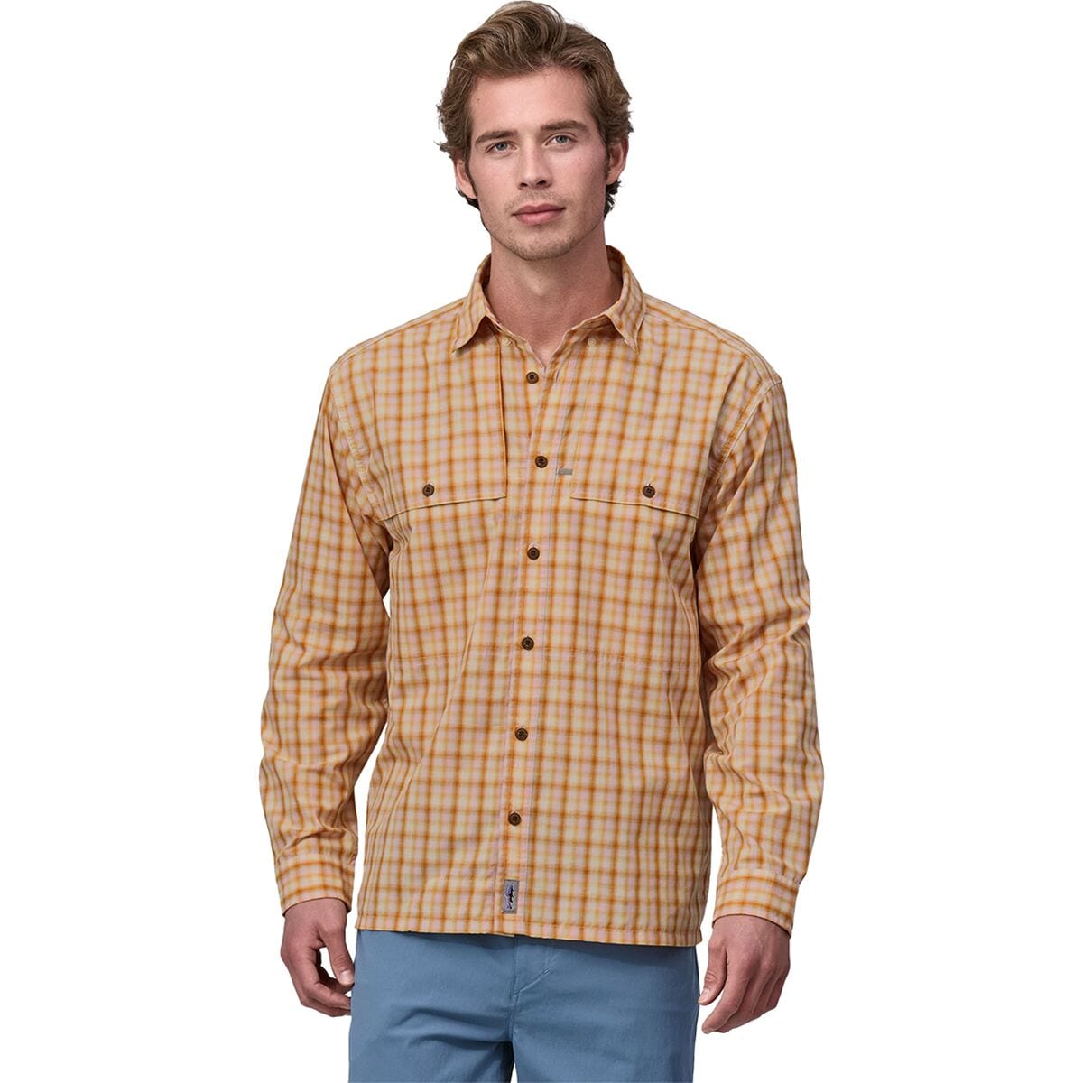 Patagonia Long-Sleeved Island Hopper Shirt - Men's Down River / Steam Blue L