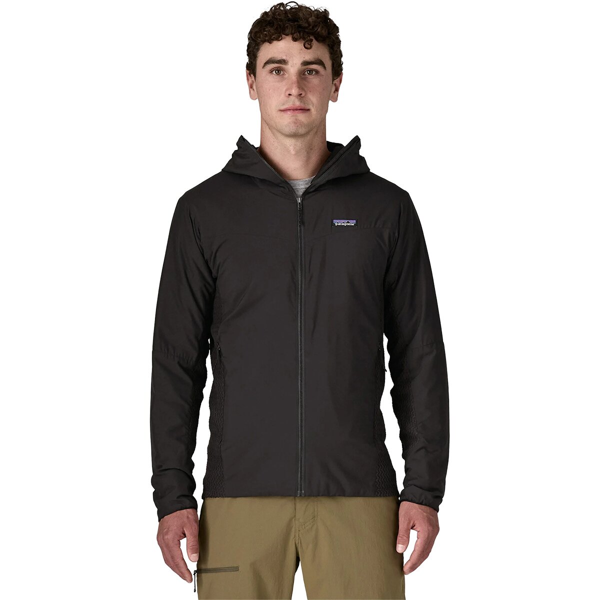 Image of Patagonia Nano-Air Light Hybrid Insulated Hooded Jacket - Men's Black, XL