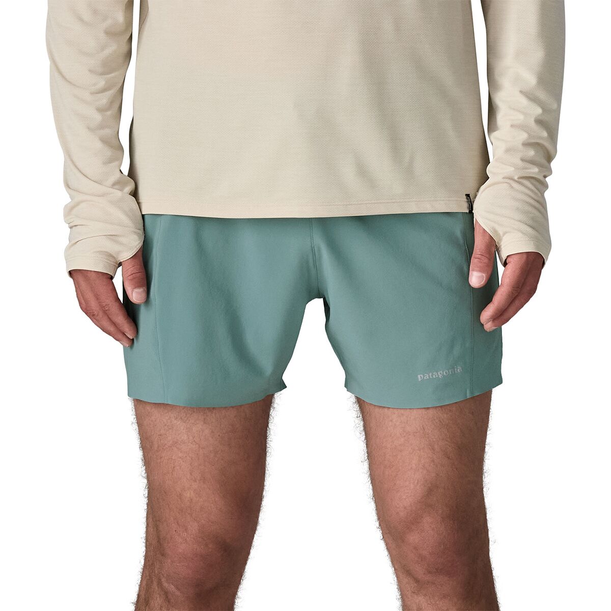 Image of Patagonia Strider Pro 5in Short - Men's Blue Sage, L