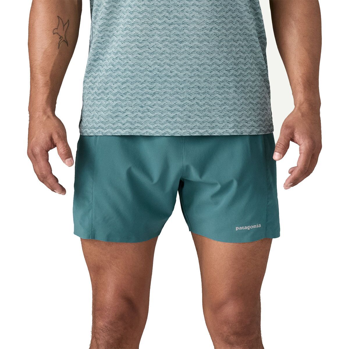 Image of Patagonia Strider Pro 5in Short - Men's Wetland Blue, L