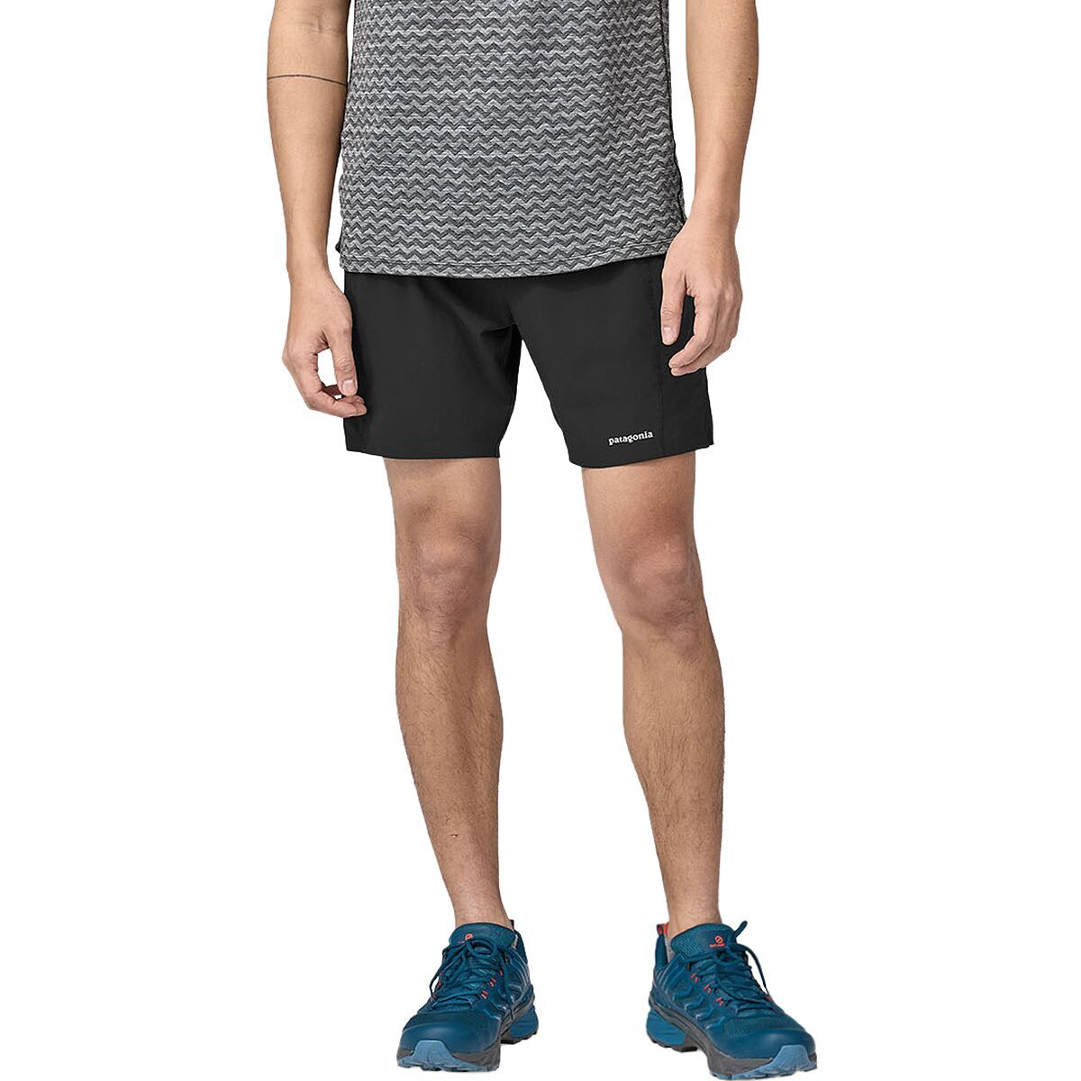 Image of Patagonia Strider Pro 7in Shorts - Men's Black, L