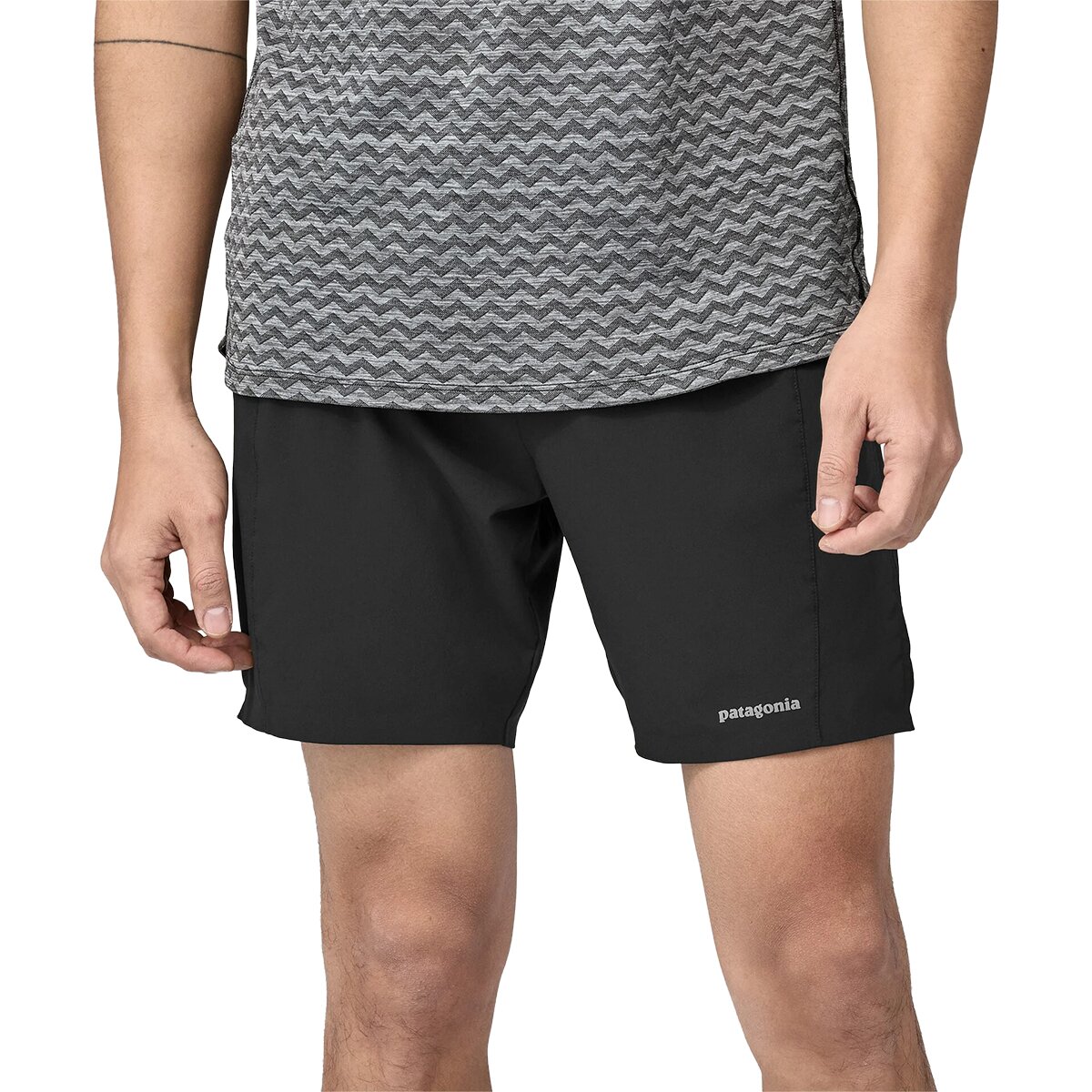 Image of Patagonia Strider Pro 7in Short - Men's Black, S
