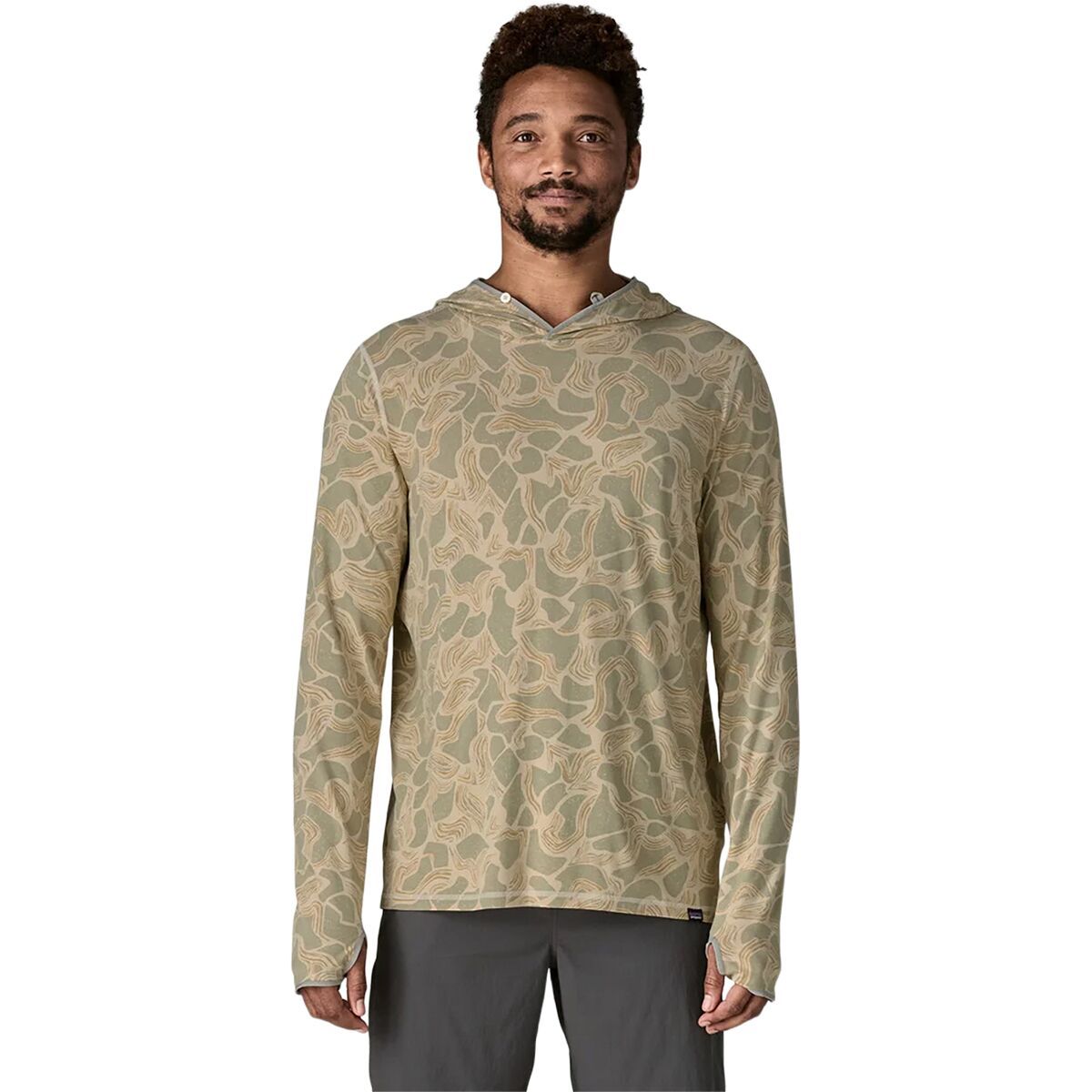 Image of Patagonia Tropic Comfort Natural Hoodie - Men's Coastal Edge: Natural, XXL