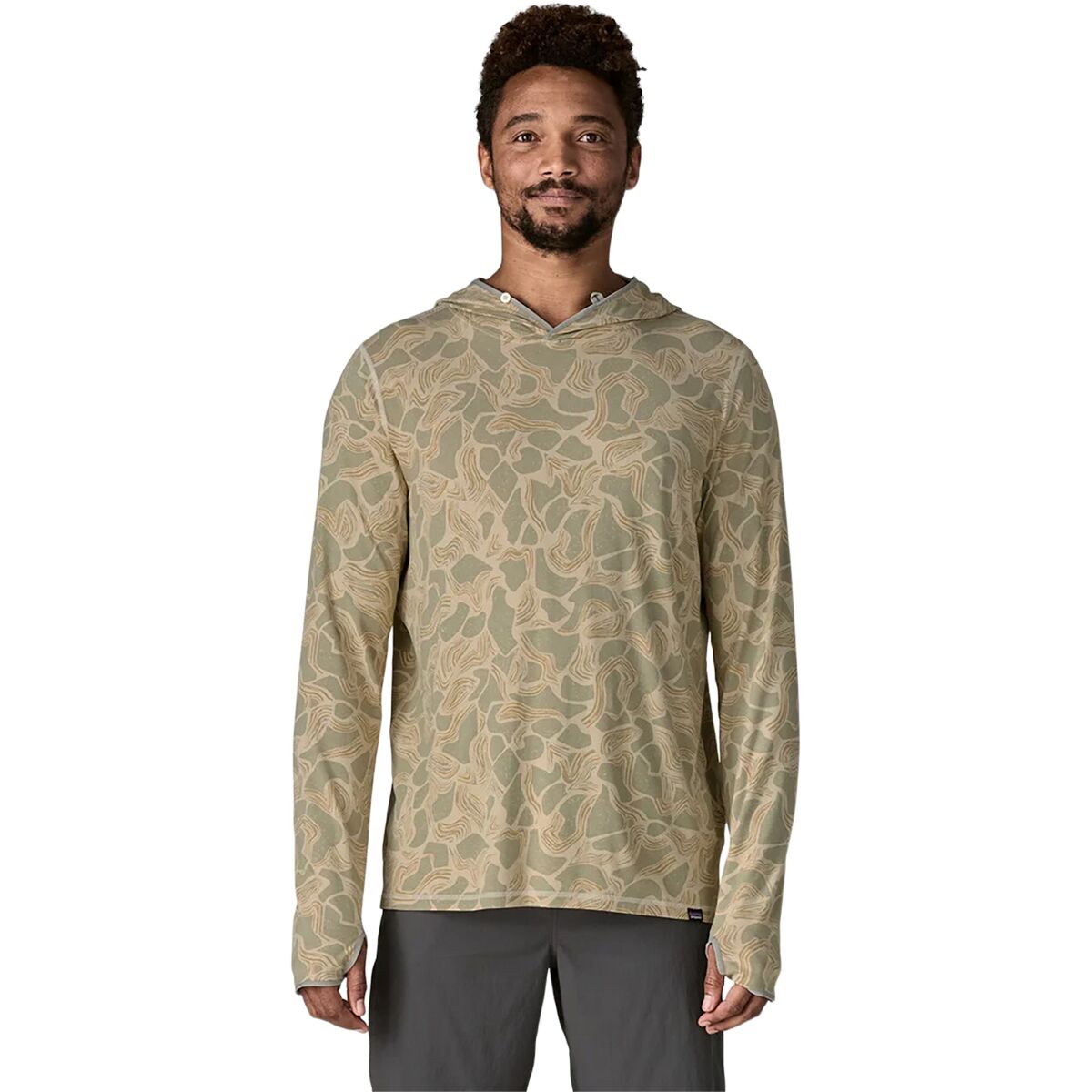Image of Patagonia Tropic Comfort Natural Hoodie - Men's Coastal Edge: Natural, M