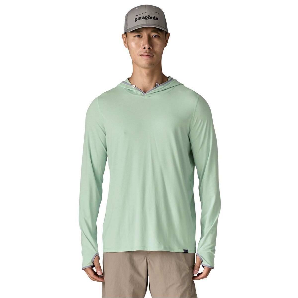 Image of Patagonia Tropic Comfort Natural Hoody - Men's Thin Ice, S