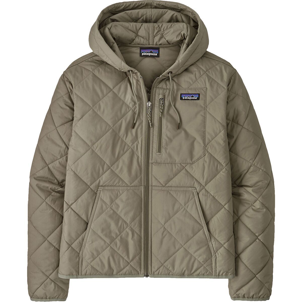 Image of Patagonia Diamond Quilted Bomber Hoodie - Women's River Rock Green, XL