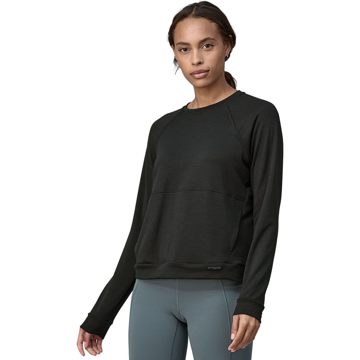 Image of Patagonia Long-Sleeve Capilene Thermal Crew - Women's Black, XS