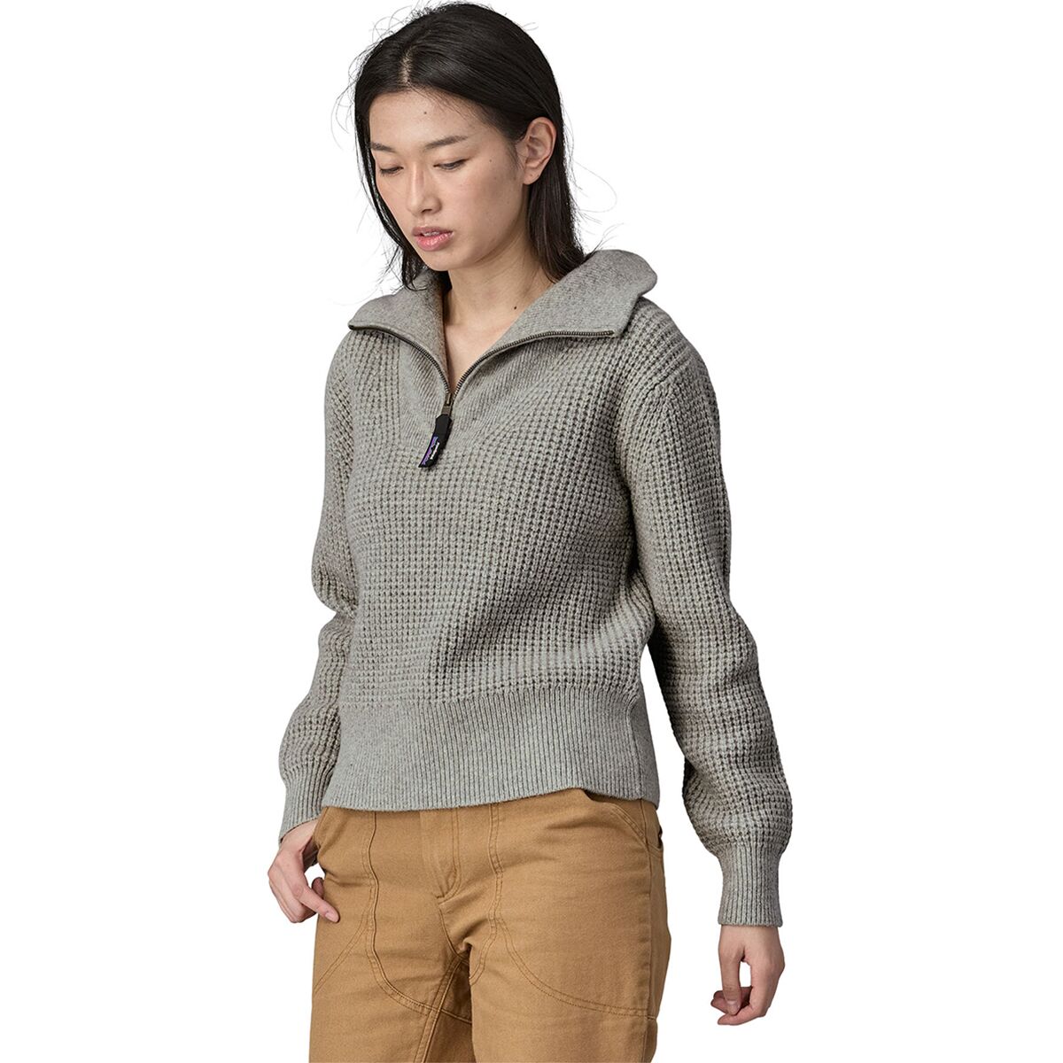 Patagonia Patagonia Recycled Wool-Blend 1/4-Zip Sweater - Women's Salt Grey, M