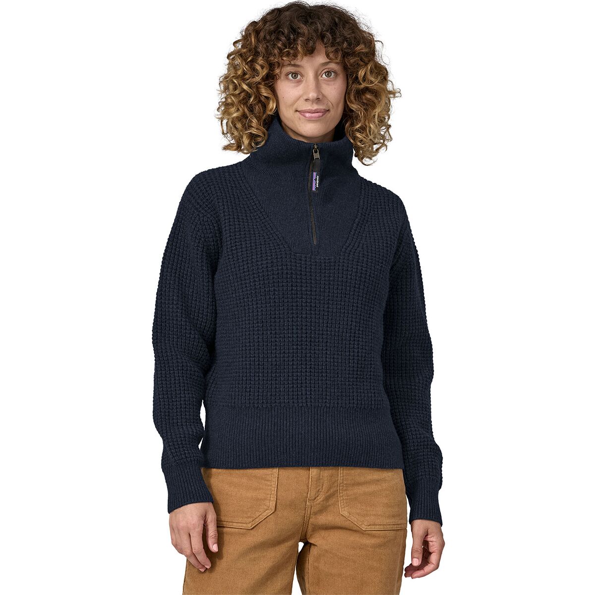 Recycled Wool-Blend 1/4-Zip Sweater - Women