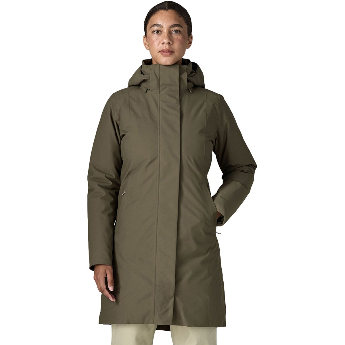Image of Patagonia Tres Down 3-In-1 Parka - Women's Basin Green, L
