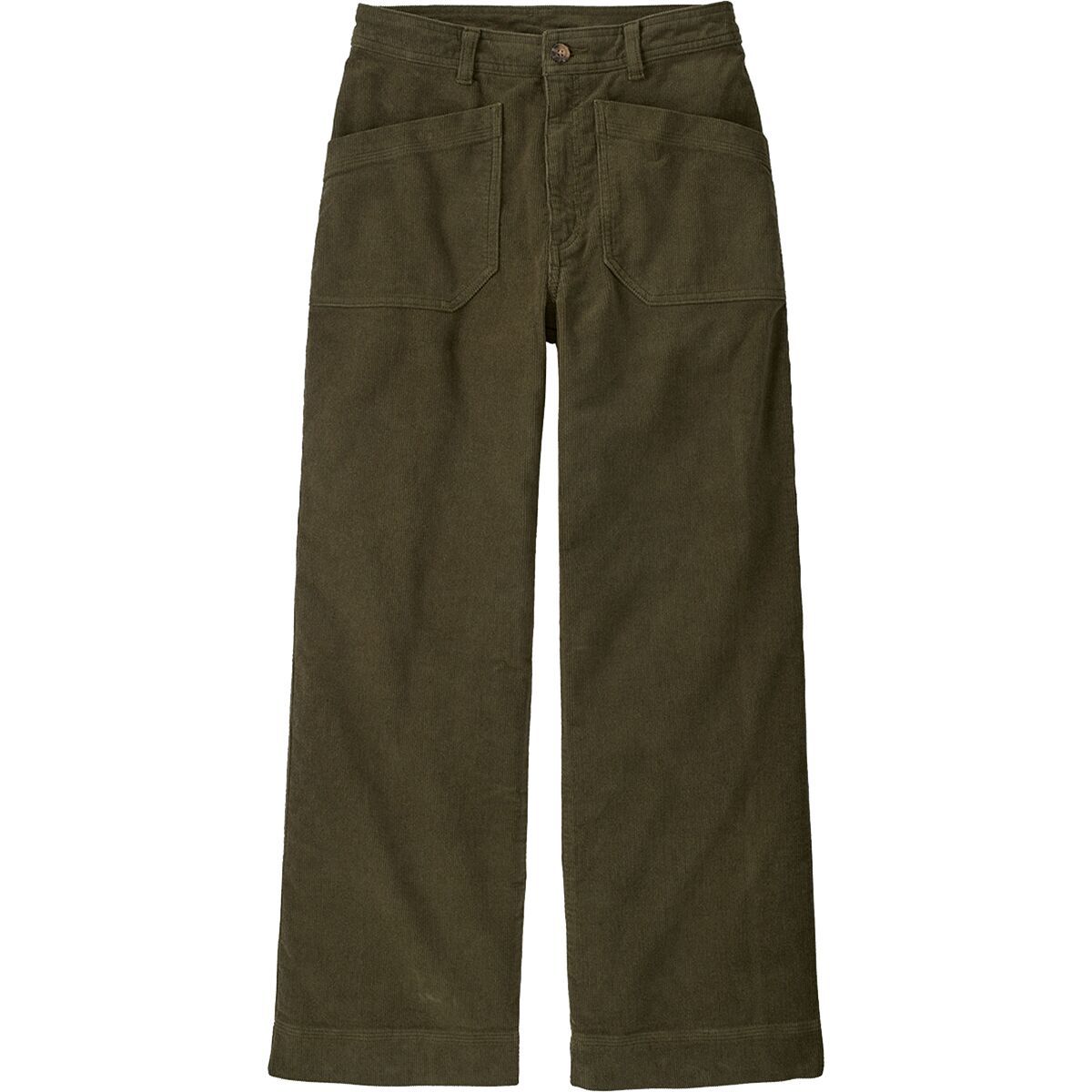 Image of Patagonia Wide Leg Cord Pant - Women's Basin Green, 4