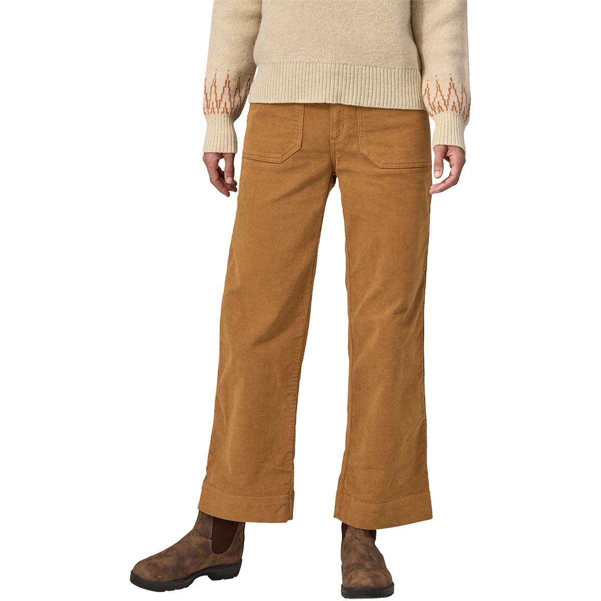 Image of Patagonia Wide Leg Cord Pant - Women's Nest Brown, 4