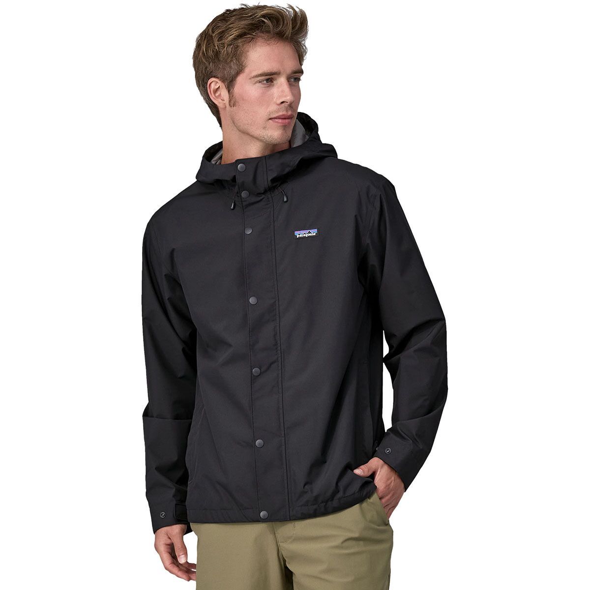 Image of Patagonia Jackson Glacier Rain Jacket - Men's Ink Black, M