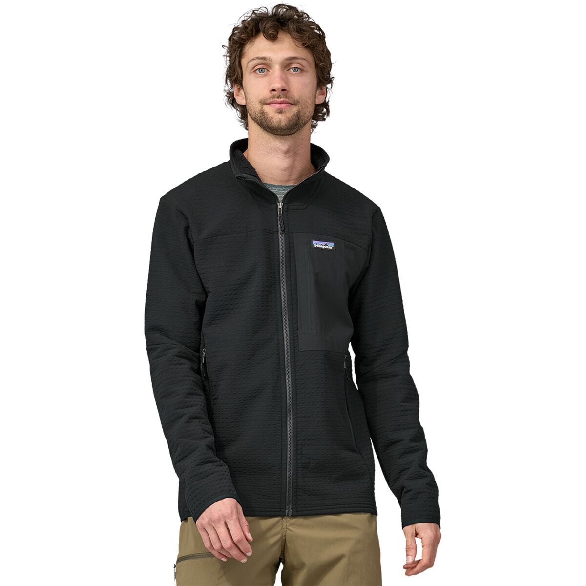 Image of Patagonia R2 TechFace Fleece Jacket - Men's Black, M