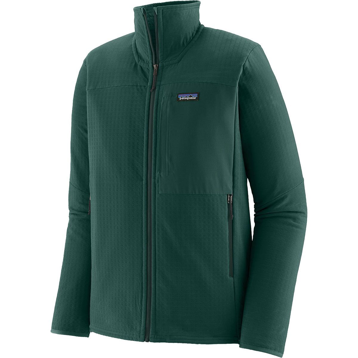 Image of Patagonia R2 TechFace Fleece Jacket - Men's Cascade Green, S