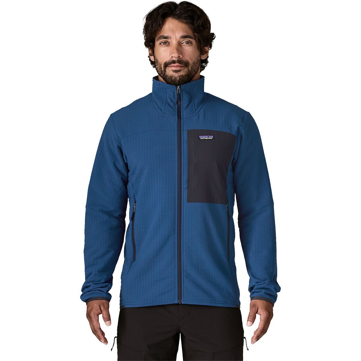 Image of Patagonia R2 TechFace Fleece Jacket - Men's Clement Blue, L
