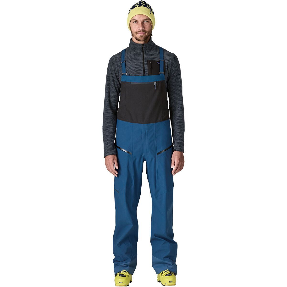 Image of Patagonia SnowDrifter Bib Pant - Men's Clement Blue, XL