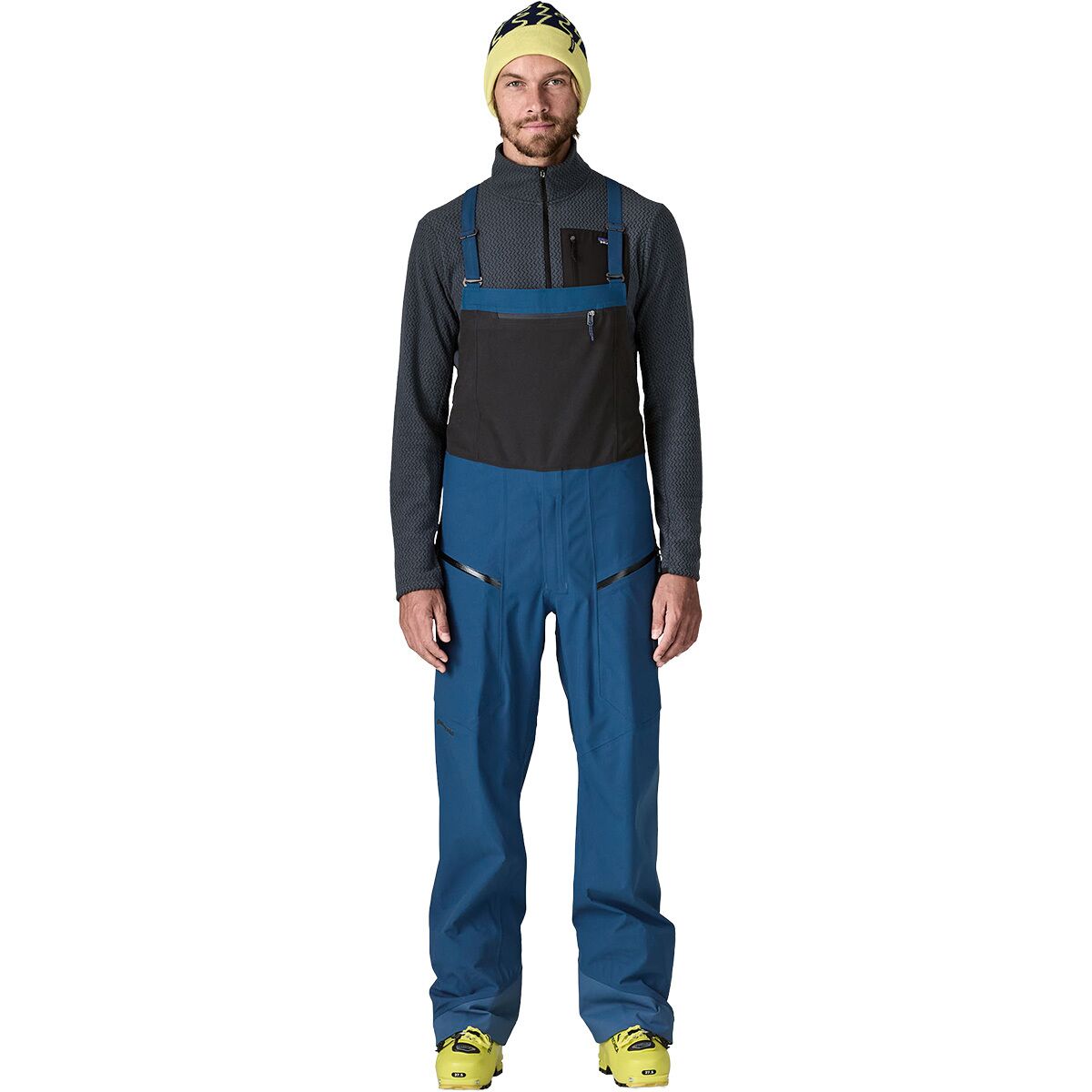 Image of Patagonia SnowDrifter Bib Pant - Men's Clement Blue, S