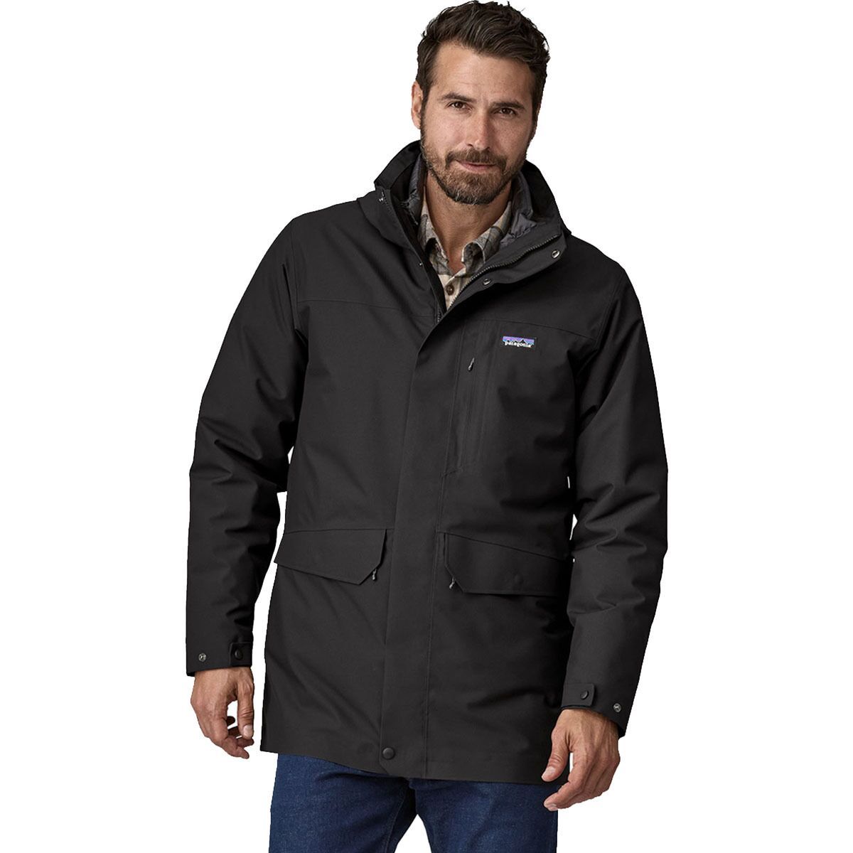Image of Patagonia Tres 3-in-1 Parka - Men's Black, M