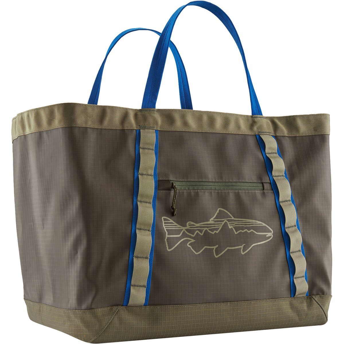 Image of Patagonia Black Hole Gear Tote Basin Green/Fitz Trout, One Size