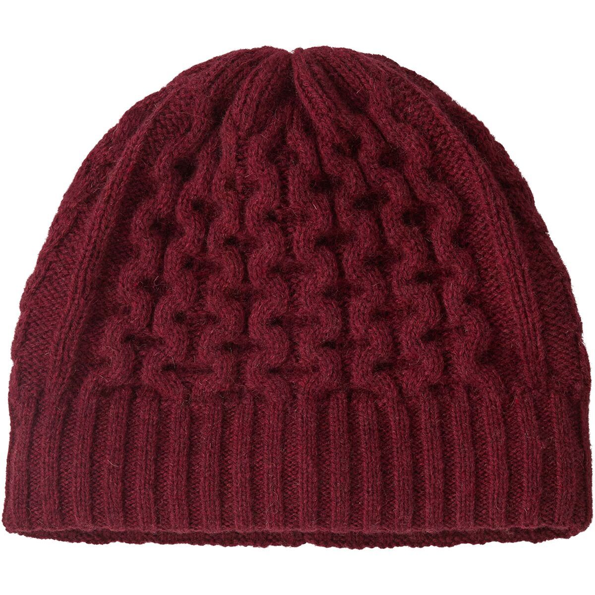 Image of Patagonia Coastal Cable Beanie Dark Ruby, One Size