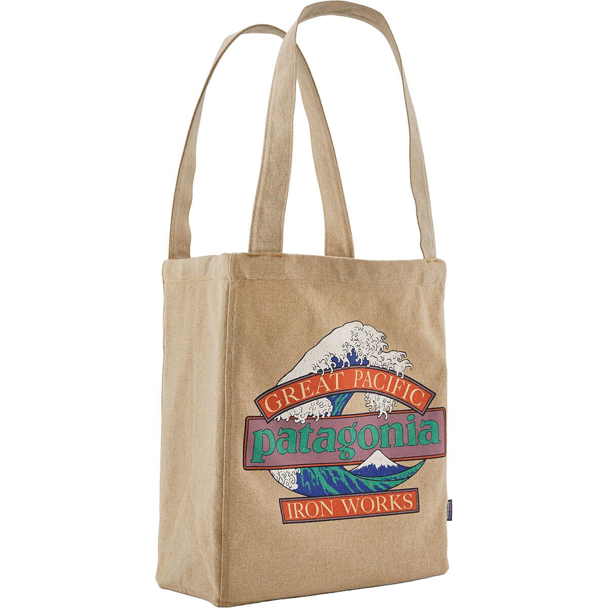 Image of Patagonia Recycled Market Tote Great Waves: Classic Tan, One Size