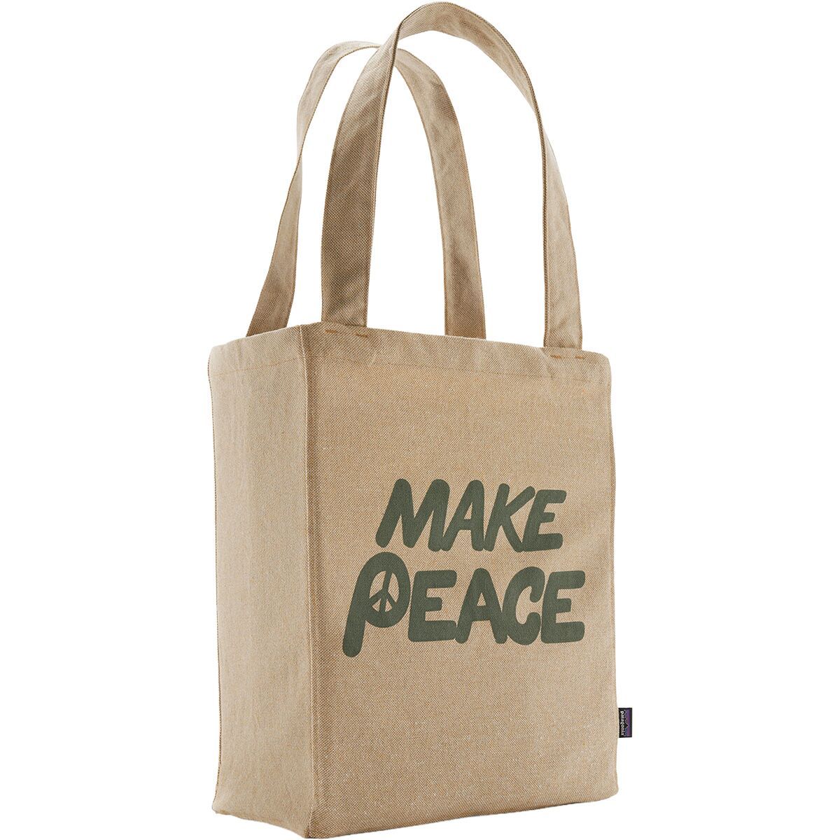 Image of Patagonia Recycled Market Tote Peace Seeds: Classic Tan, One Size