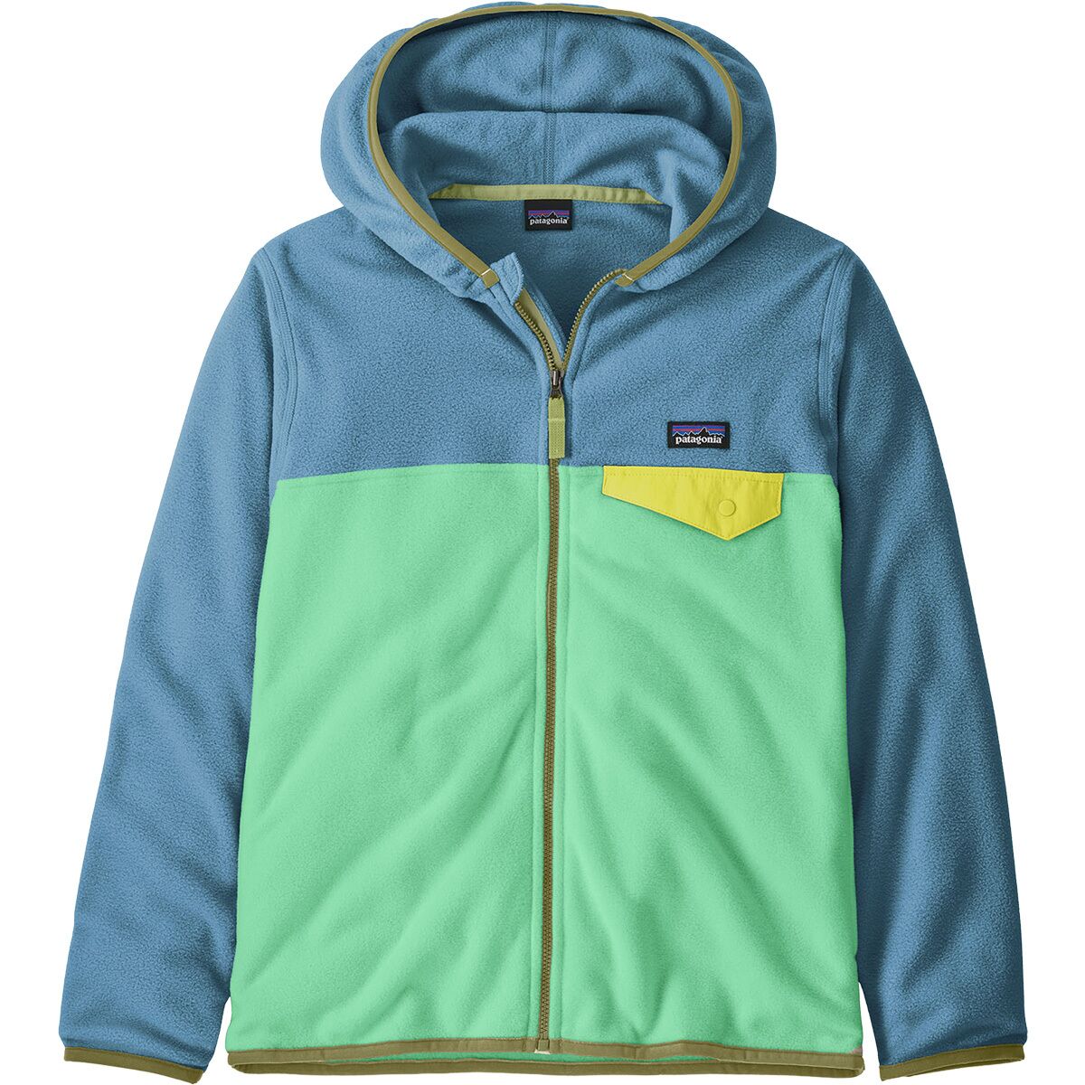 Image of Patagonia Micro D Snap-T Jacket - Kids' Early Teal/Shore Blue, XL