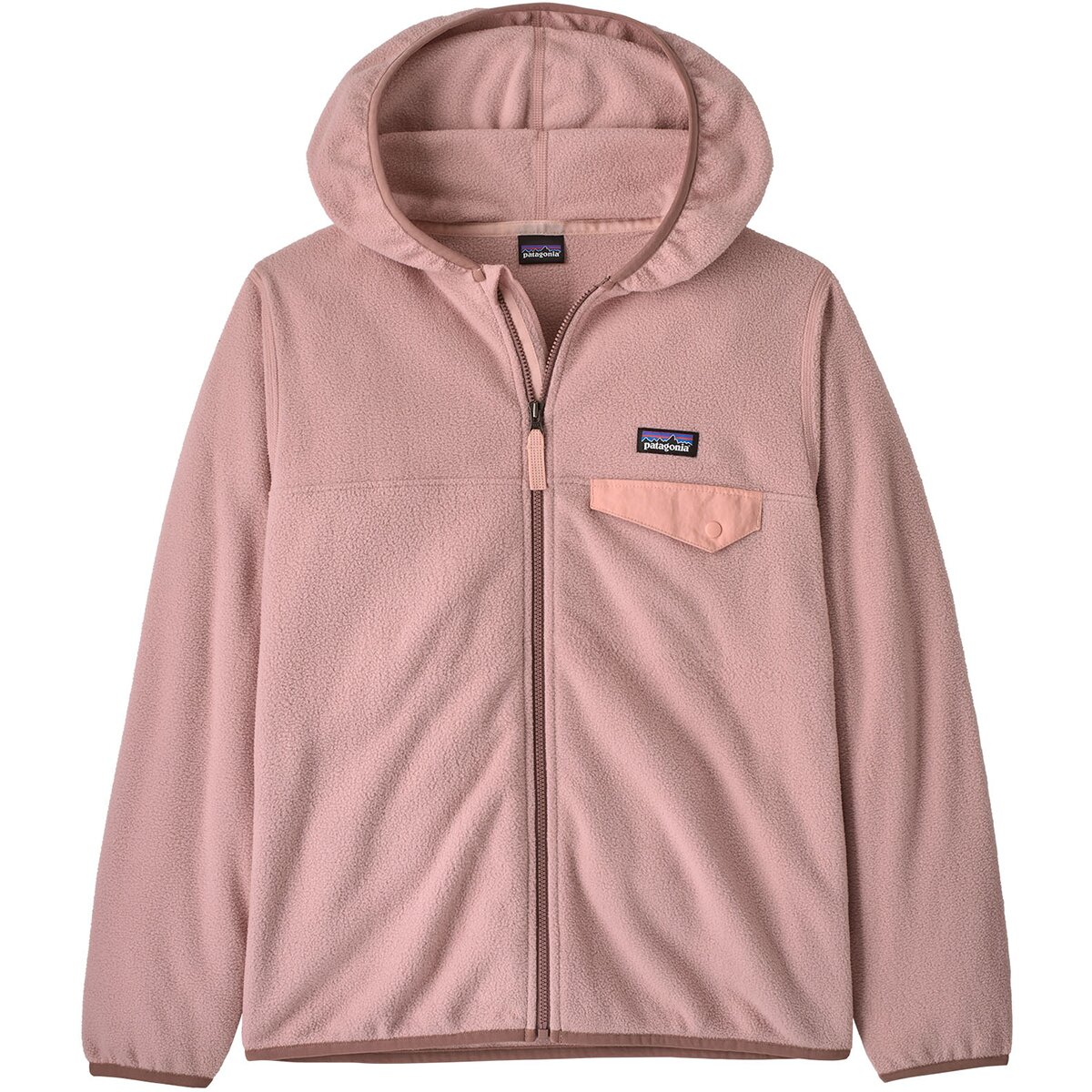 Image of Patagonia Micro D Snap-T Jacket - Kids' Fuzzy Mauve, M