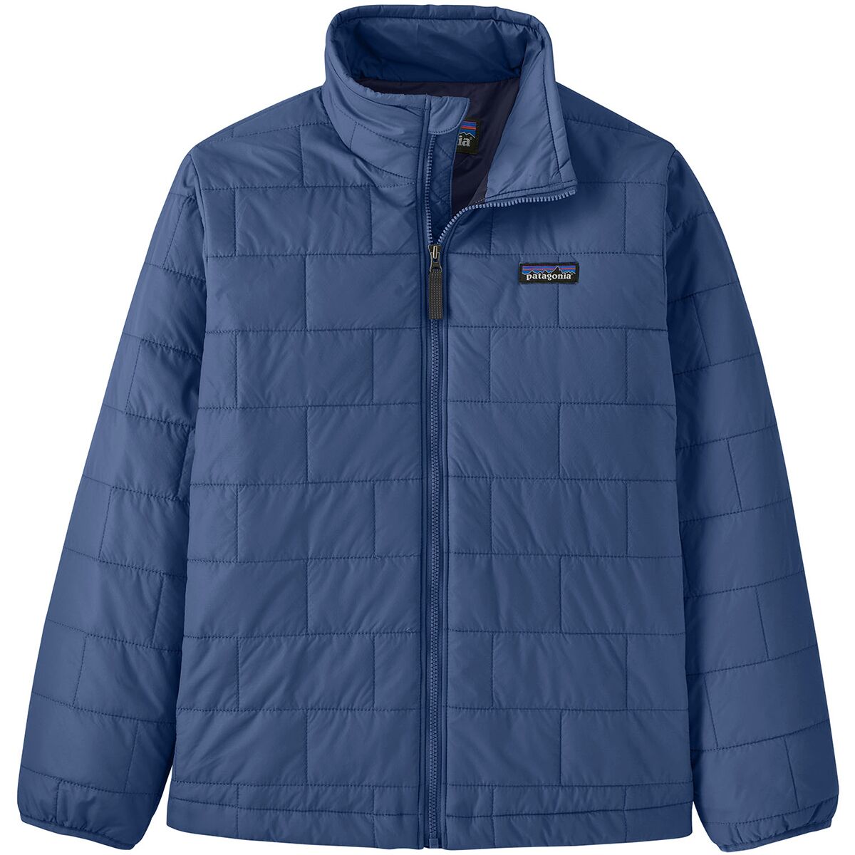 Image of Patagonia Nano Puff Brick Quilt Jacket - Kids' Clement Blue, XS