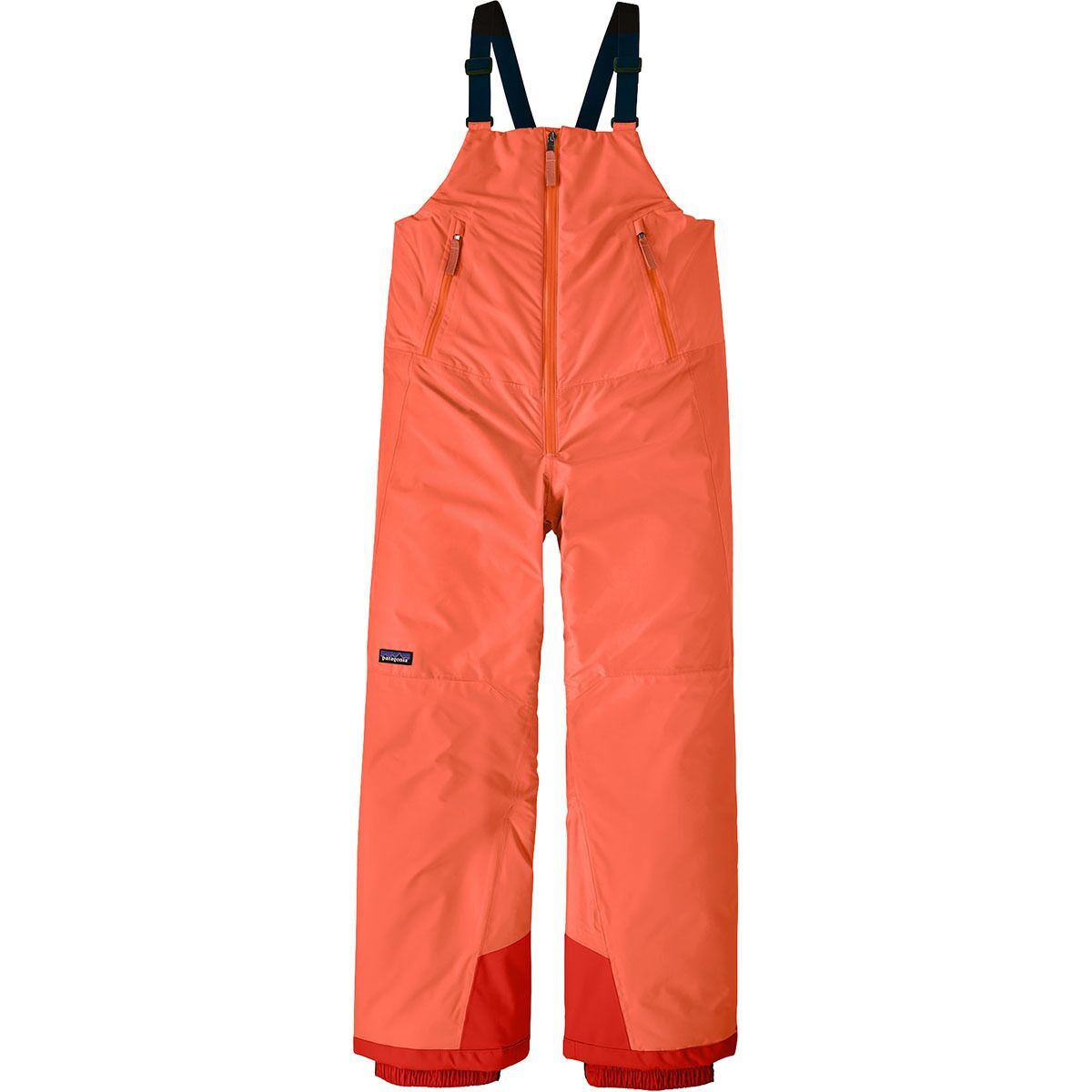 Image of Patagonia Powder Town Bib Pant - Kids' Orange Peel, L