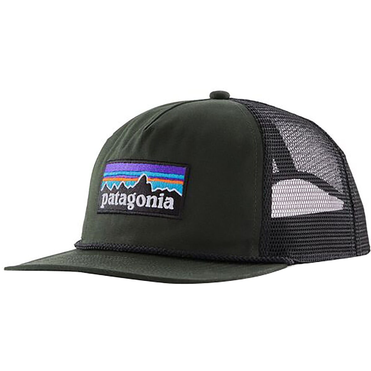 Image of Patagonia Airfarer Cap P-6 Logo: Old Growth Green, One Size