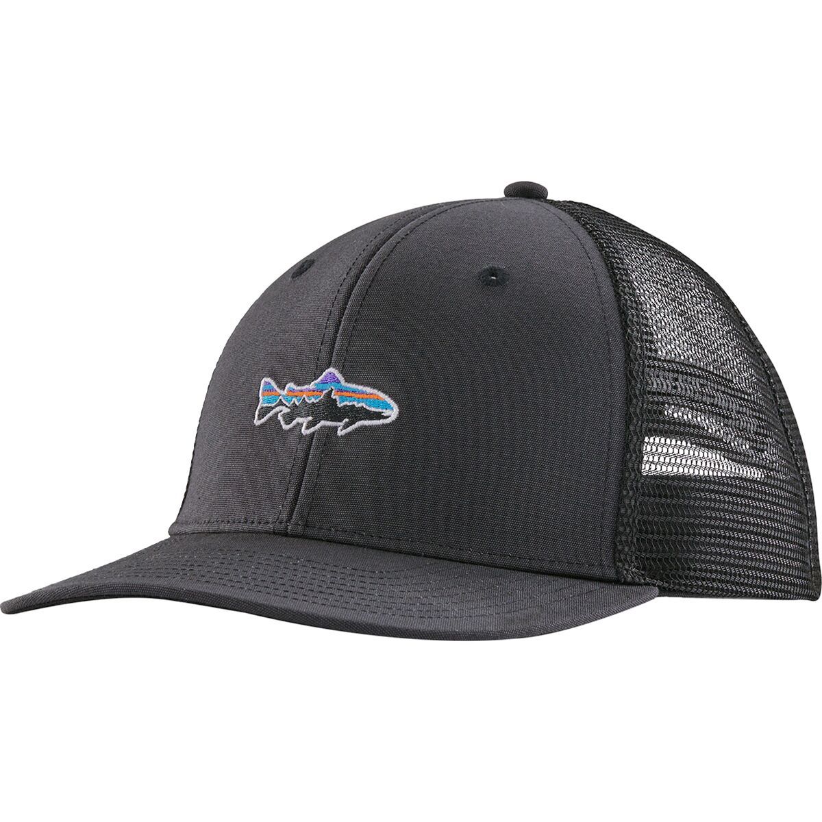 Image of Patagonia Stand Up Trout Trucker Hat Ink Black, One Size