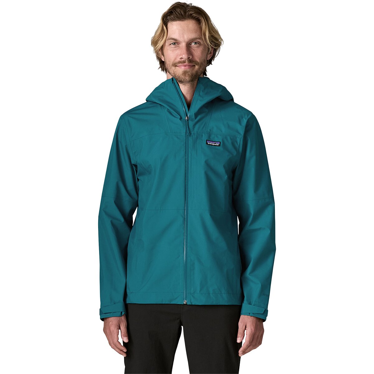 Image of Patagonia Boulder Fork Rain Jacket - Men's Glacial Blue, XL