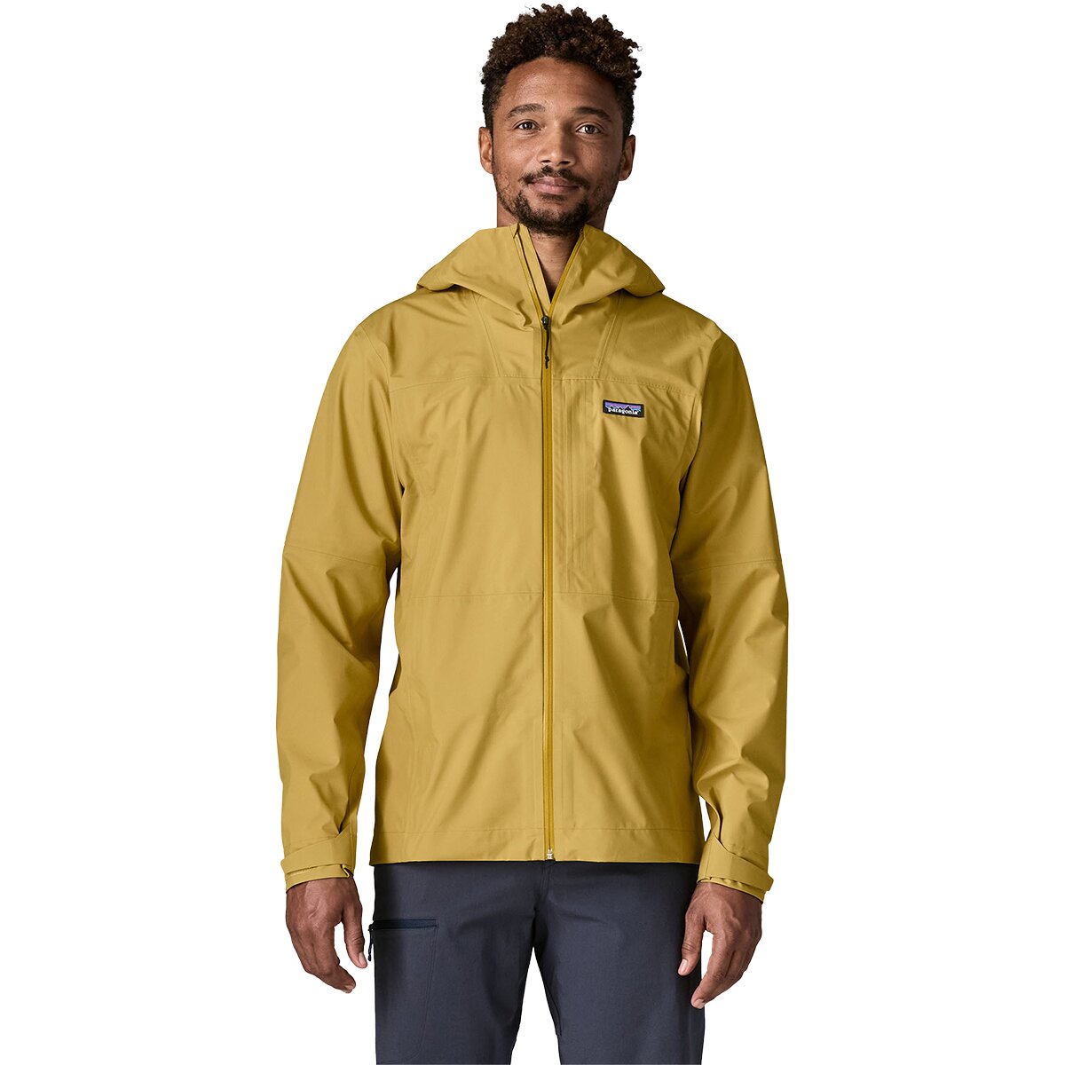 Image of Patagonia Boulder Fork Rain Jacket - Men's Lynx Tan, XXL
